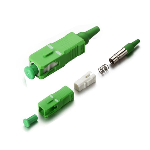 Buy cheap Green PC Fiber Patch Cord Connectors 0.9mm 2.0mm 3.0mm , SC APC Connector from wholesalers