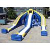 Buy cheap 10 meters high adults giant inflatable triple water slide with EN14960 certifed for adults outdoor water entertainments from wholesalers