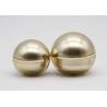 Buy cheap Spherical Cosmetic Cream Containers Gold Color Volume 30g 50g OEM Available from wholesalers