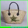 Buy cheap LUDA golden sequins star beach totes fashion wheat straw handbags from wholesalers