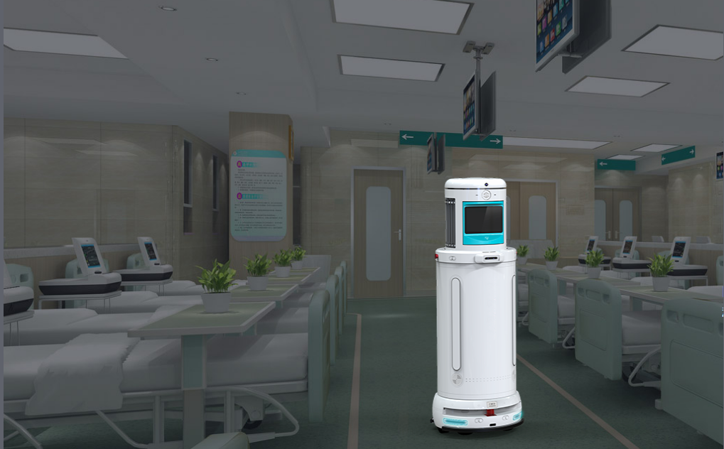 Short Wave Automated Guided Ultraviolet Hospital UV Light Sanitizer Robot 90W