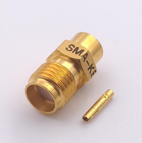 Buy cheap RG 405 SMA Coaxial Connector / SMA Female Connector Socket Pin Crimp from wholesalers