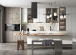 Supplier Modern Kitchen Cabinet Shaker With Islands Design Good Strength