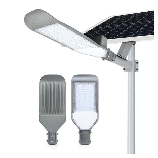 Buy cheap Outdoor Slim Aluminum Solar Street Light 100 Watts Super Bright With Lithium Battery from wholesalers