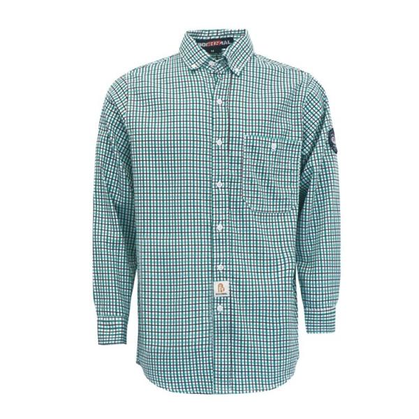 Buy cheap Mens Cotton 210gsm Fire Resistant Shirts Arc Welder Snap from wholesalers
