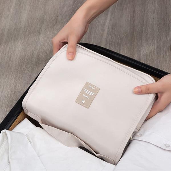 Buy cheap Large Oxford Women Travel Cosmetic Bag Organizer Dopp Kit Hanging from wholesalers