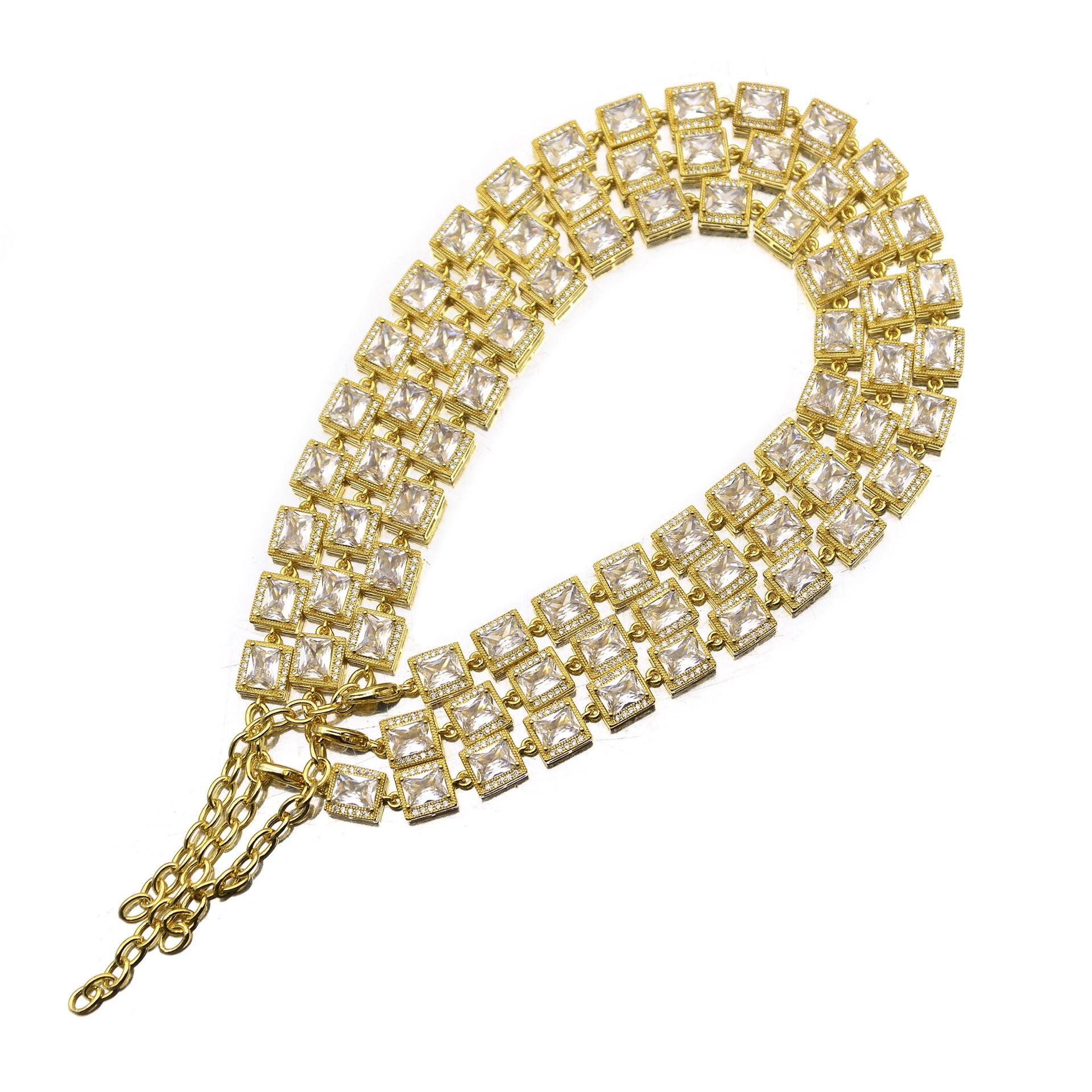 gold chain cat collar