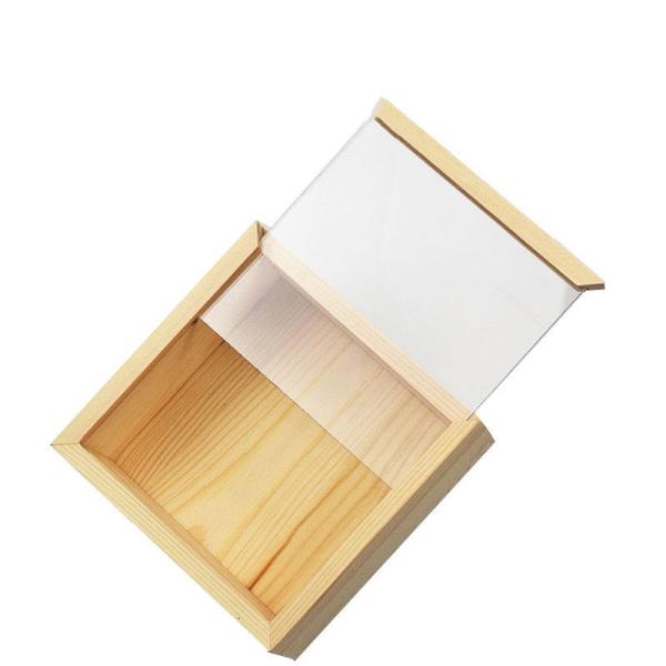 Quality Transparent Acrylic Lidded Wooden Box For Jewelry Customization for sale