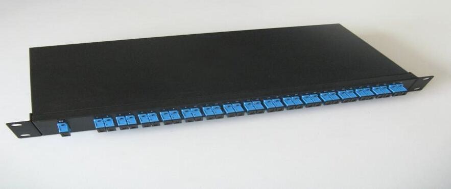 32 Rack Fiber Optic PLC Splitter Termination Box With SC - APC Adapte