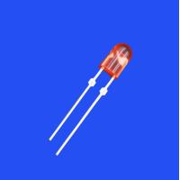 Buy cheap 346 Oval Shape Display Screen LED 620nm Red Color 2000mcd Tinted Diffused Lens product