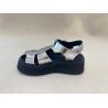 Buy cheap Velvet Upper Silver Flatform Sandals Thick Soled Platform Sport Sandals from wholesalers