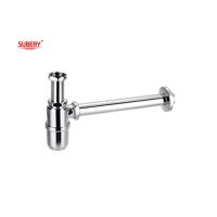 Buy cheap Brass bottle trap lavatory basin waste siphon bathroom basin drainage for wash product