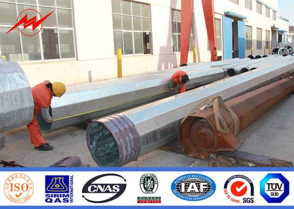 Buy cheap 75FT Philippines NGCP Standard Galvanized Steel Pole With 4-5mm Thickenss from wholesalers