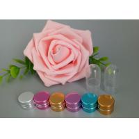 Buy cheap Silver ISO9001 Clear Pill Bottles With Aluminum Bullet Cap product
