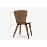 Buy cheap Hotel Restaurant Dining Chair Armless Ant Chair Solid Wood Legs Single Chair from wholesalers