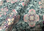 Foil Printing Eco Friendly Swimwear Fabric Sparkling Bling Unifi Repreve