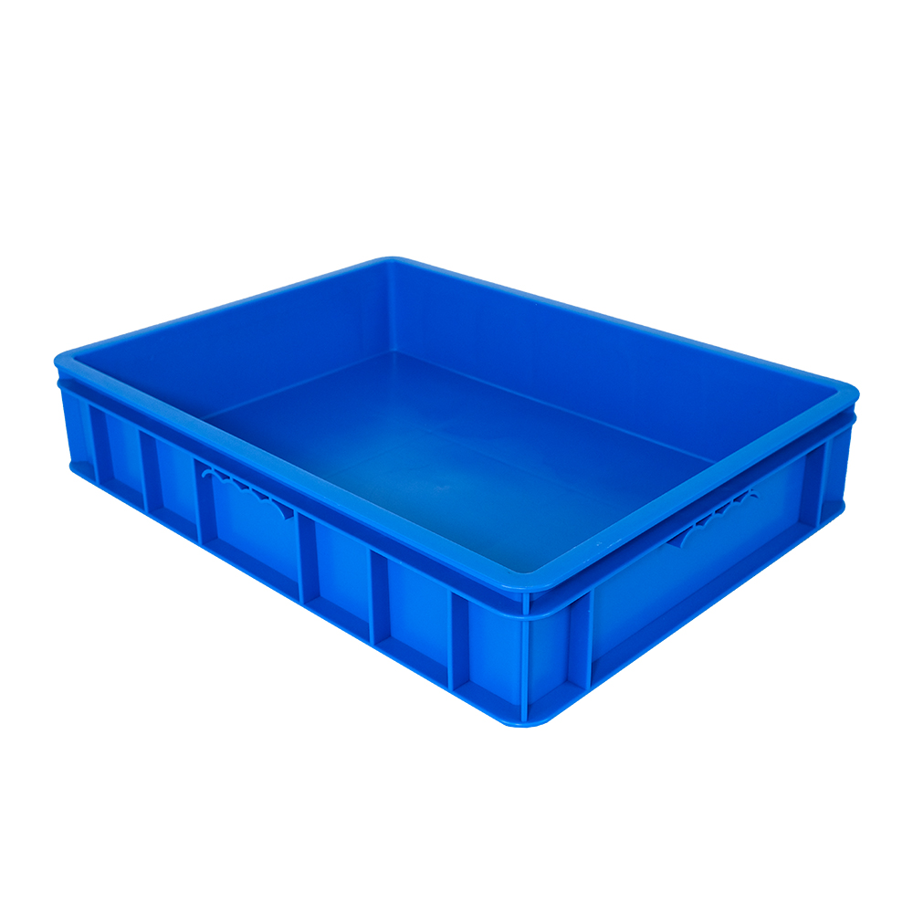External Size 555x415x115mm Solid Box for Euro Logistics Stackable Plastic Turnover Box