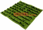 Plant Hangers Felt Flower Growing Bag Plant Pouch Container with 9 Pack Plastic