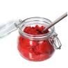 Buy cheap 12oz 17oz Clear Glass Storage Jars Candy Round Glass Containers In Bulk With Gold Metal Lids from wholesalers