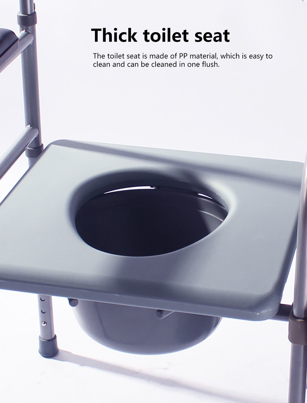 Toilet Chair Folding Toilet Stool Elderly Chair Thickened Toilet Stool with Potty Pregnant Woman