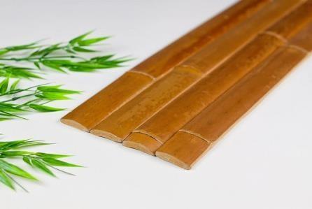 Quality Biodegradable Natural Half Bamboo Poles Bamboo Slats Size Customized For Decoration for sale