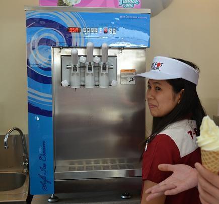 Buy cheap [Purchased by 7-11]Table top soft ice cream machine/Frozen Yogurt Machine/Helado from wholesalers