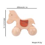9/Style Baby Building Blocks Toy Maple Car Mahogany Classic Car Black Walnut