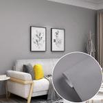 60cm 120cm Width Plain Grey Wallpaper Solid Color Vinyl Peel And Stick Wallpaper