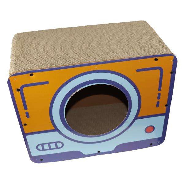 Buy cheap Cute Cat Scratcher Toy Cardboard Box Scratching Playing Relaxing 44x22x34CM from wholesalers