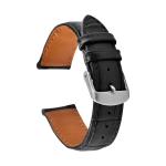 Vintage Quick Release Alligator Pattern Grain Leather Watch Strap 16 - 24mm