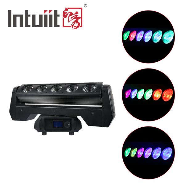 Buy cheap 5x40W RGBW Moving Head Rotating Light Bar Professional Stage Lighting 4in1 Club Stage Bar Performance Moving Head Light from wholesalers