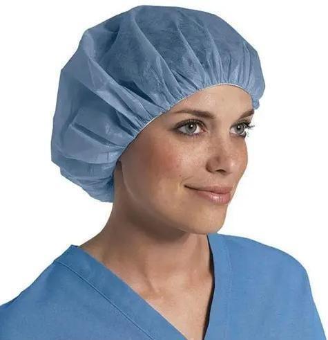 Buy cheap Nonwoven PP Disposable Round Bouffant Cap for Protective Health Medical Surgical Nurse from wholesalers