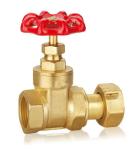Forged Brass Gate Valve DN32 DN40 CW617 Water Control Valve With Thread WRAS