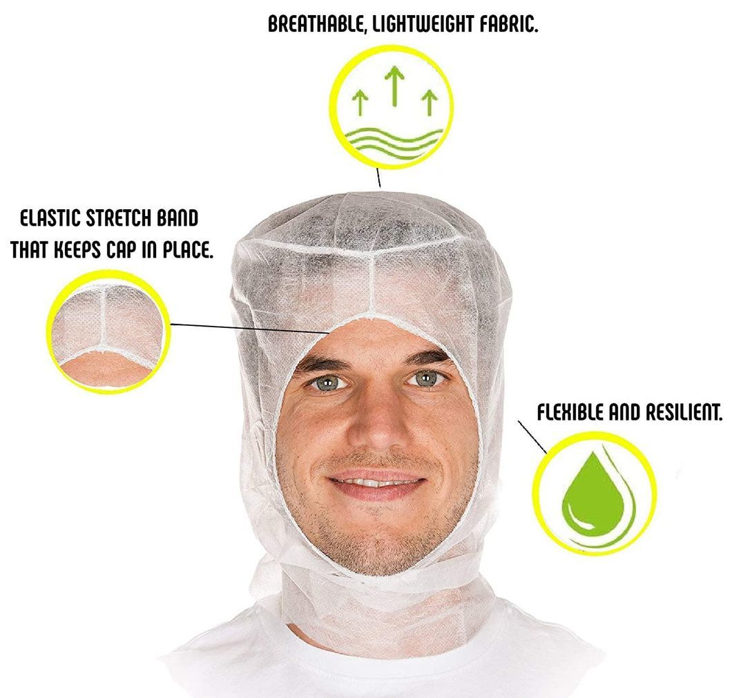 Protective Polypropylene Non-Woven Disposable PP Ninja Space Astronaut Balaclava Hood Head Cover