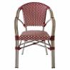 Buy cheap 100% Handmade Red Rattan Stackable Commercial Dining Chairs from wholesalers