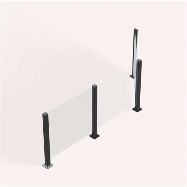 Buy cheap Balcony Aluminum Glass Railing Handrails Staircases For Decks Atriums from wholesalers