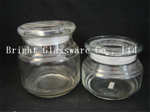 Buy cheap glass candle jar with lid from wholesalers