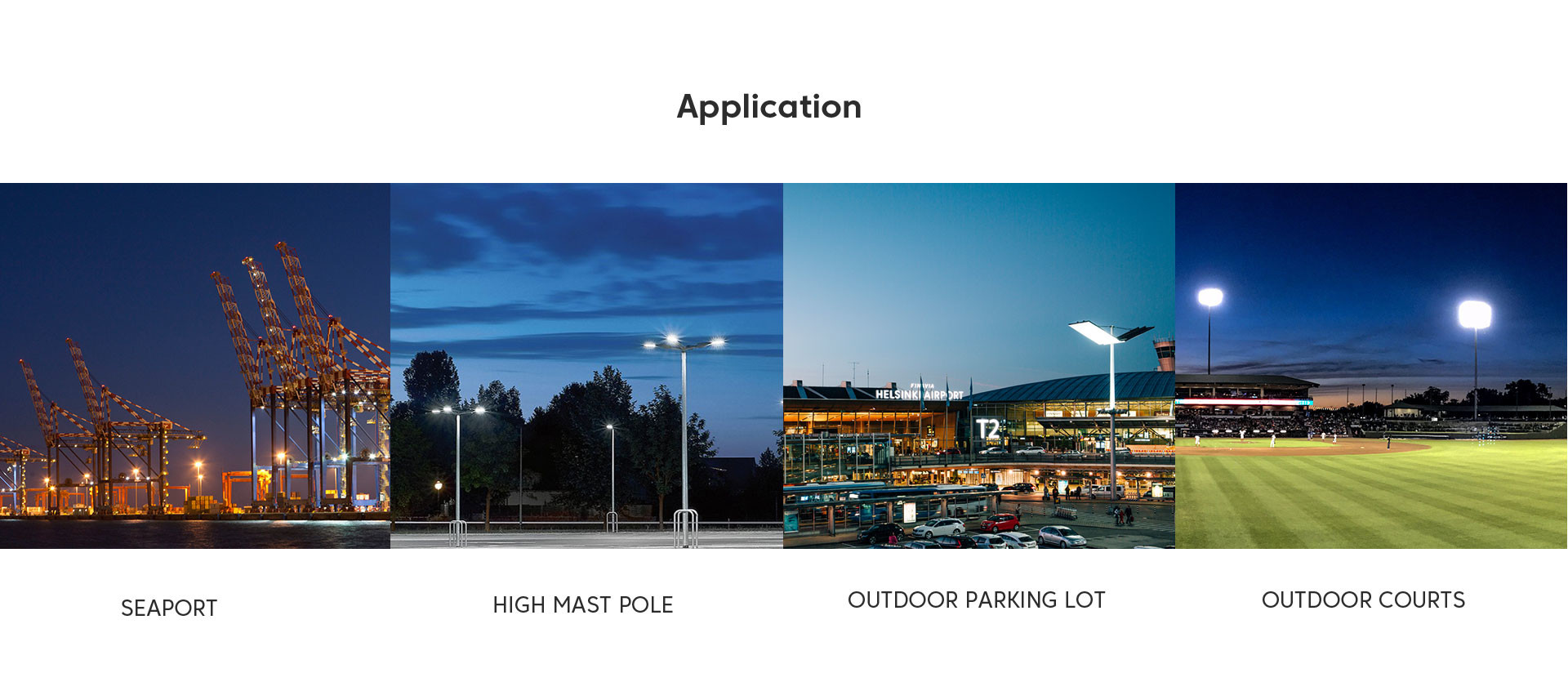 Anti Glare LED High Mast Light 720w LED Area Light 6 Modules