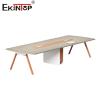 Buy cheap Discounted Modern Style Walnut Conference Table With Metal Legs from wholesalers