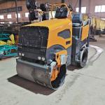 BM2500 Articulated Double Drum Vibratory Roller with Yellow/Green Design