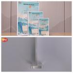 T Shape Acrylic Sign Holder 8.5*11 Display Stand Double Side