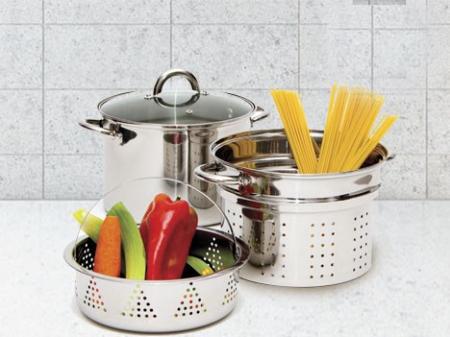 Buy cheap 8 QT Pasta Pot In Stainless Steel Pasta Steamer from wholesalers