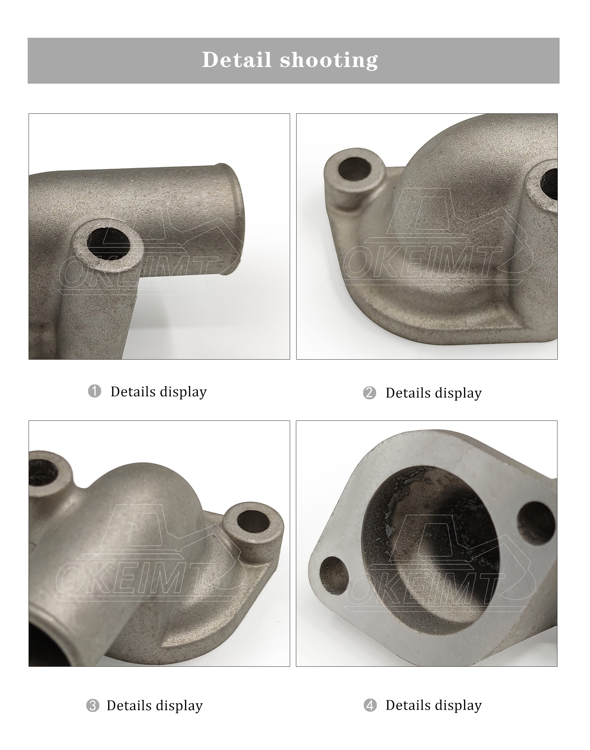 4D84 Engine Mining Excavator Diesel Yanmar Thermostat Housing Cover