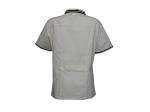 160 GSM T/C 42% 55% Spandex 3% Lapel White Medical Suit Antimicrobial Wrinkle