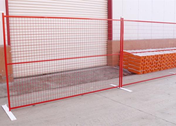 Buy cheap PVC Coated Temporary Site Welded Mesh Fencing Full Accessories Metal Feet from wholesalers