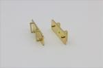 High quality luggage wearing belt buckle light gold metal locks parts