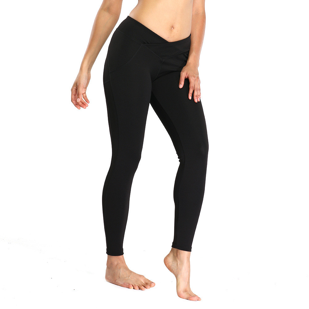 Black Sexy High Waisted Yoga Pants Sport Fitness Leggings