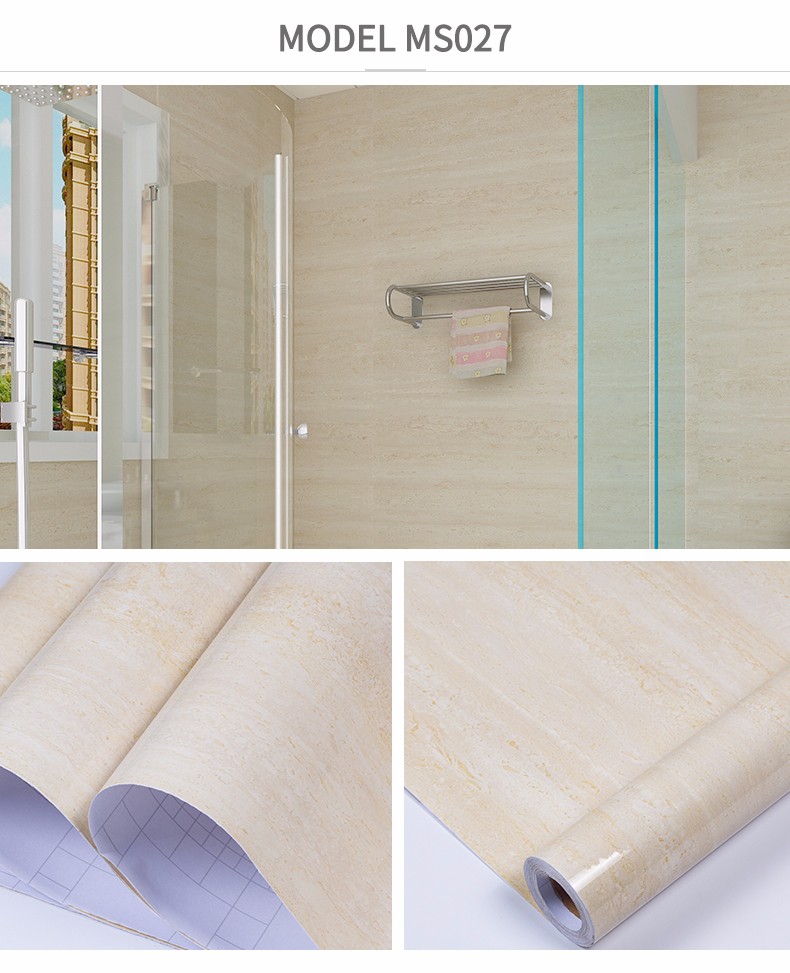 Papel De Parede Marble Mural for Living Room 61cm Width PVC Vinyl Contact Paper Printed Wall Paper