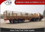 Cargo side wall semi truck trailer with 1200 mm fence for sale