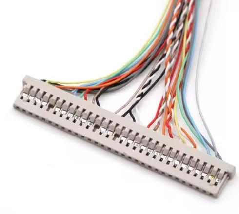 Buy cheap UL VW-1 Rated 300V 30 Pin Connector LVDS Cable Jacket with AWG26-28 Copper Conductor and Flammability Rating from wholesalers